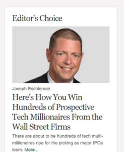 President Joseph Eschleman Featured in Financial Advisor IQ Article