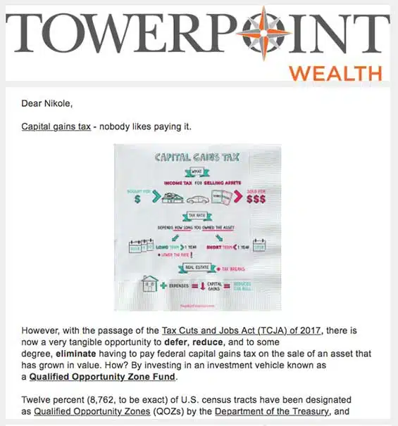 Opportunity Knocking Opportunity Zones Sacramento Financial Advisor Towerpoint Wealth