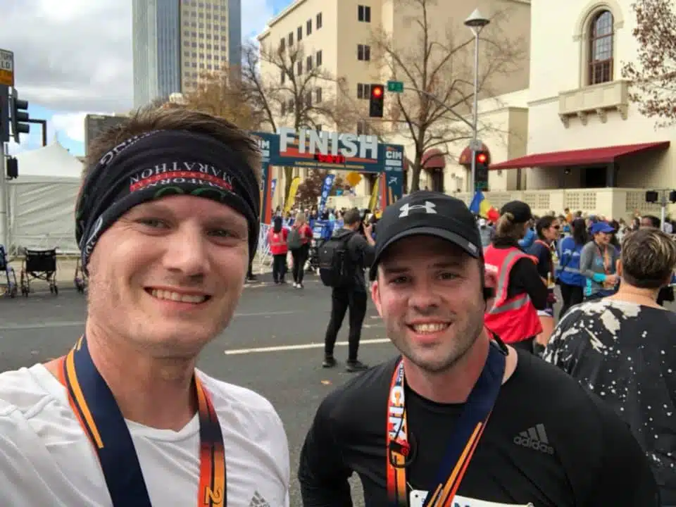 Nate At The Finish Line