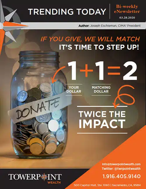 If You Give We Will Match It's Time To Step Up 3-29-2020