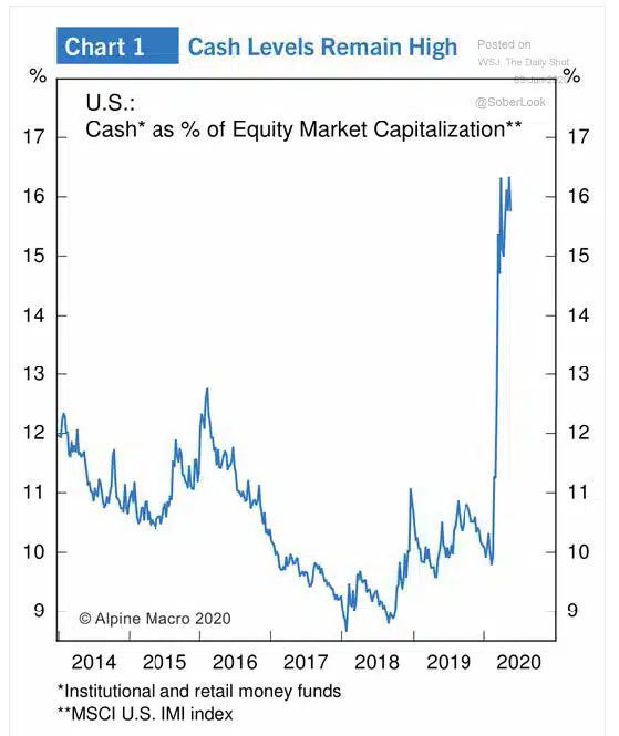 Cash Levels Remain High