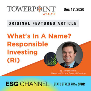 ESG Sustainable Investing Sacramento Financial Advisor Towerpoint Wealth