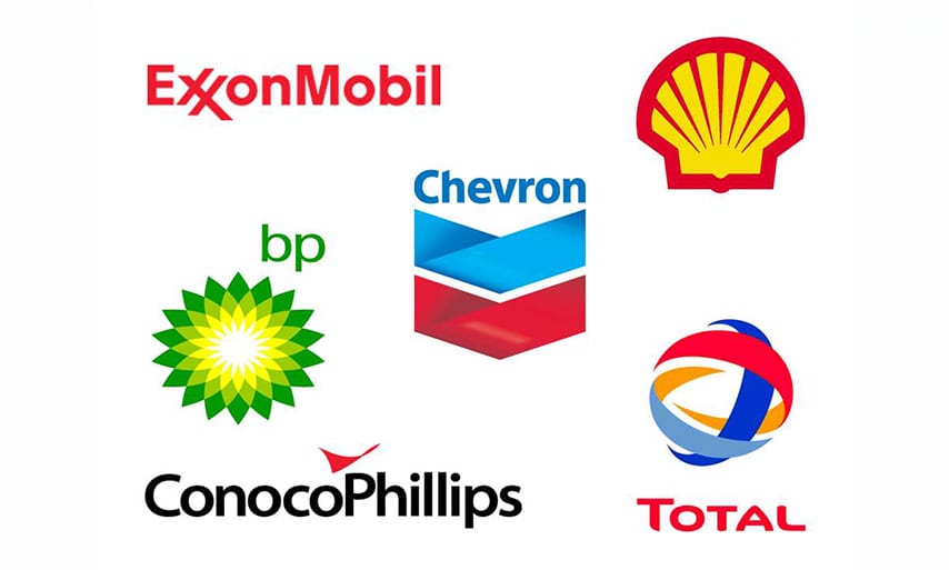 BP, Chevron, ExxonMobil, Royal Dutch Shell, TotalEnergies, and ConocoPhillips