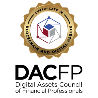 President, Joseph Eschleman, earned his Certificate in Blockchain and Digital Assets from the Digital Assets Council of Financial Professionals.