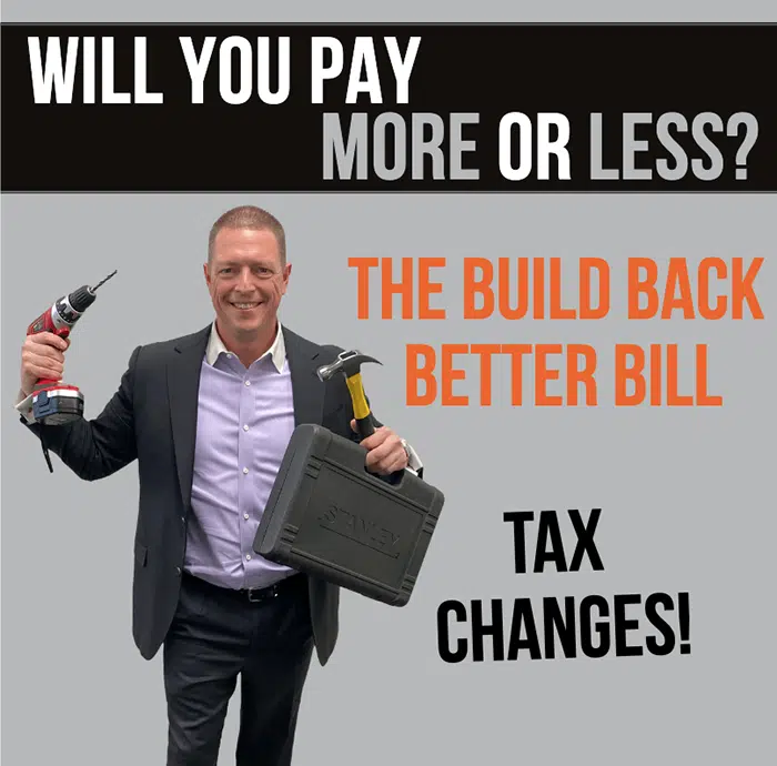 Build Back Better Bill Tax Changes