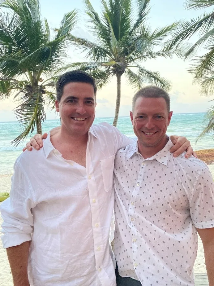 Jonathan W. LaTurner & President Joseph Eschleman, CIMA® Wedding in Mexico