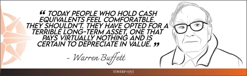 holding cash in an investment portfolio
