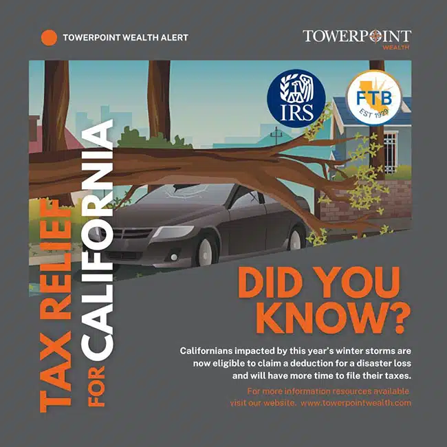 Tax Relief for Californians Impacted by Winter Storms