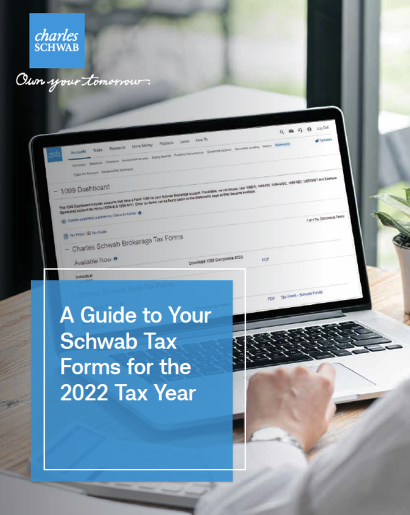 Cover of A Guide to your Schwab Tax forms for the 2022 Tax Year
