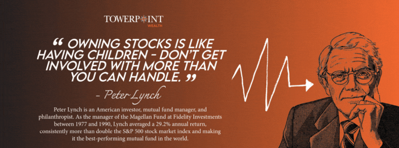 Owning stocks is like having children- don’t get involved with more than you can handle.