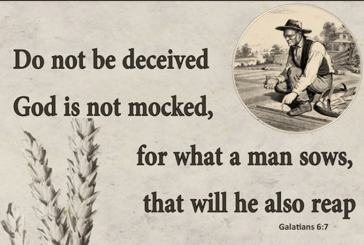 Galatians 6:7 | “Whatever a man sows"
