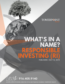 Responsible Investing (RI) | What's In A Name