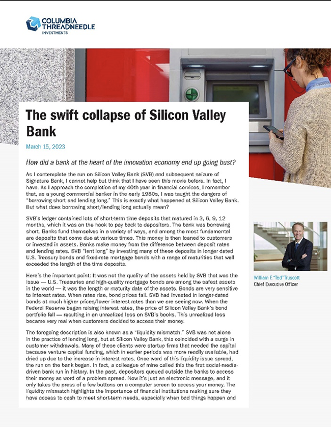 The Swift Collapse of Silicon Valley Bank,