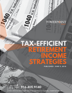 Tax-Efficient Retirement Income Strategies