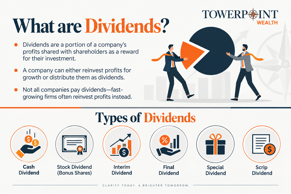 Dividend explanation and the types of dividends
