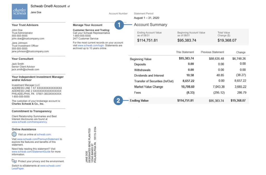 Charles Schwab account
